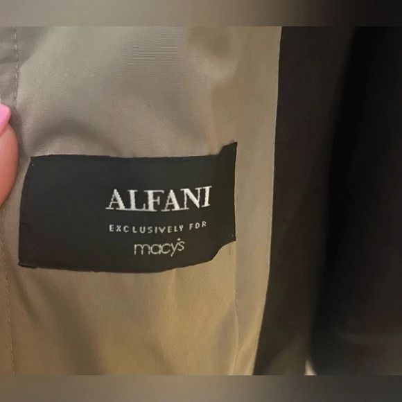 NWOT-Men’s ALFANI Tan Button Down Zippered Lining Coat. Size 44R. - Picture 5 of 9